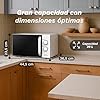 Microondas con Grill, 20 Litros, 700W + 900W Grill, 5 Niveles de Potencia, 3 Modos Combinados, Temporizador 30 min #1