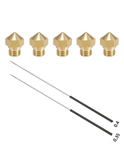 Kweiny MK10 Nozzle for 3D Printer Makerbot Parts and Extruder Cleaning Tools Kit