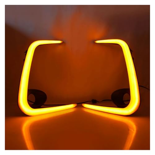 Luces diurnas LED con intermitente amarillo Toyota Corolla kit parachoques ABS 5