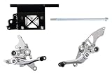 オーヴァーレーシング(OVER RACING) バックステップ 3ポジション MONKEY Z50J [モンキー] ディスクブレーキ車用 シルバー 51-01-52