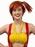 ALLAURA Misty Wig Anime Cosplay Short Orange Hair Costume Short Orange Wig Halloween Cosplay Costume Wig For Women Party Hair