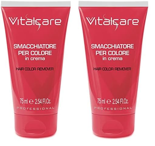 Vitalcare | Smacchiatore Epidermico per Capelli, Rimuovi Residui di Colore, Smacchiatore in Crema, Rimuovi Colorante Capelli, 75 ml (Confezione da 2)