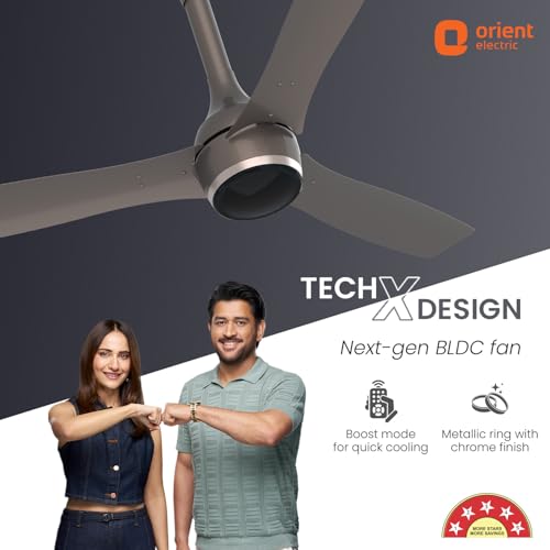 Orient Electric Newly Launched 1200 mm Aeon BLDC PRO, Anti-Dust Designer Ceiling fan with Remote & 5 yrs Warranty by Orient, Boost mode for Quick Cooling & High Air Delivery - Magma Grey 2 41QSmHumCQL