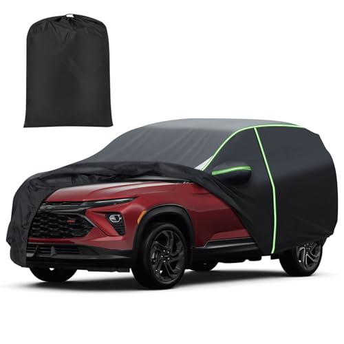 Image of Mixsuper Liner Car Cover for Chevy Trailblazer 2020-2026, 7 Layers Full Car Cover All Weather Car Covers for Trailblazer, Waterproof Outdoor Cover with Zipper Door Reflective Strips