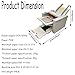 Banfluxion Digital Paper Folder 110V, Automatic Document Folding Machine w/ 4 Trays, Electronic Counter, Adjustable Speed (262ft/min Max), Desktop Paper Folding Machine for Manuals, Docs, Letters