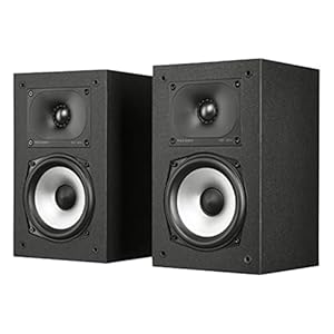 Polk Monitor XT15 Pair of Bookshelf or Surround Speakers – Hi-Res Audio Certified, Dolby Atmos & DTS:X Compatible, 1″ Terylene Tweeter & 5.25″ Dynamically Balanced Woofer (Pair, Midnight Black)