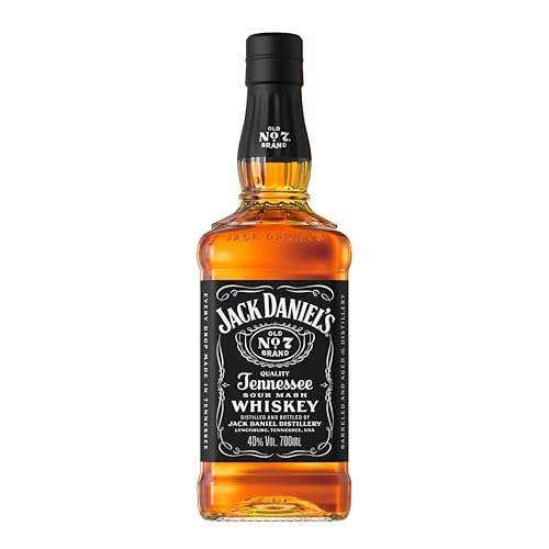 Jack Daniel's Old No. 7 - Tennessee Whiskey - Karamell, Vanille und Noten von Eichenholz - 0.7L/ 40%...
