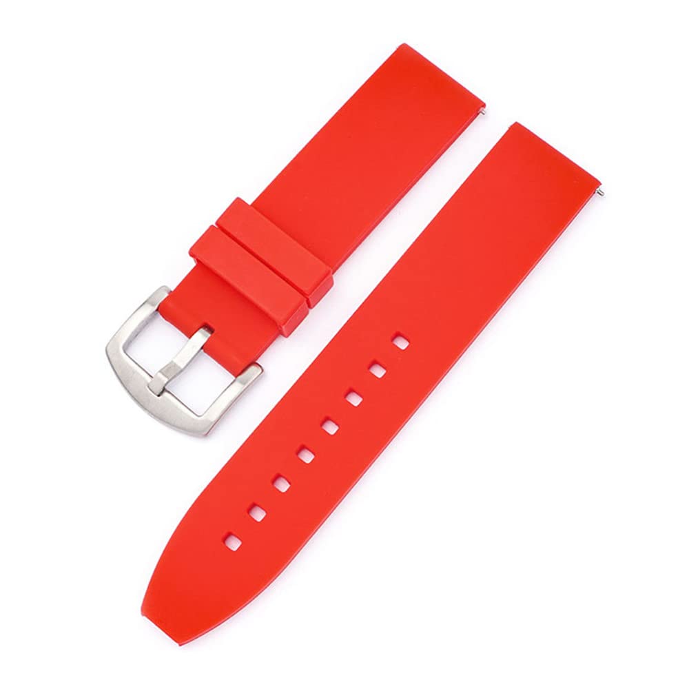 Hebilla acero pulseras silicona Correa de silicona 16mm 18mm 20mm 22mm 24mm 26mm 28mm Correa de reloj de silicona pulsera deportiva de liberación rápida