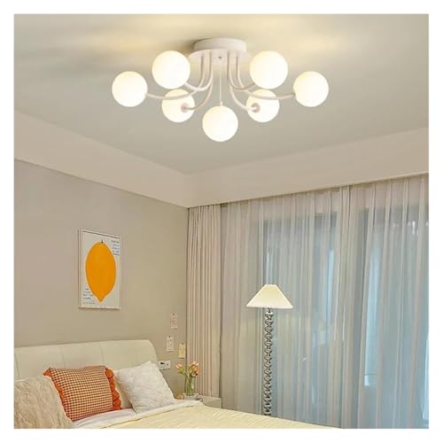 Lustre LED boule fini la lumière agressive plafonnier dimmable 7 têtes