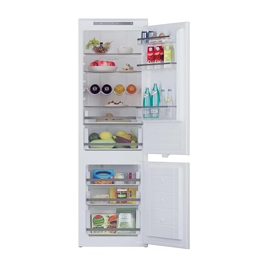 Hoover H-Fridge 300 Integrated Fridge Freezer, E Rated, Total No Frost, hOn App Connectivity, 244L Total Capacity, White, 54x54.5x177 cm - HOBBMT18EK