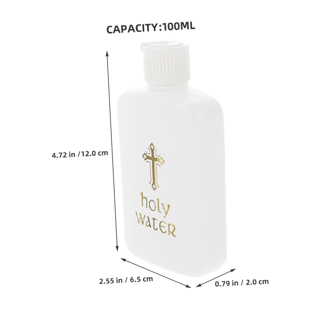 Bouteille Vide Eau Bénite Jésus Bouteille Croix Religieuse Baptême