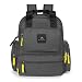 Baby Backpack Diaper Bag for Mom or Dad Large Capacity Waterproof with Insulated Pockets Includes Changing Pad, Stroller Straps and Wet and Dry Bag; Gray Perfect for Men or Women