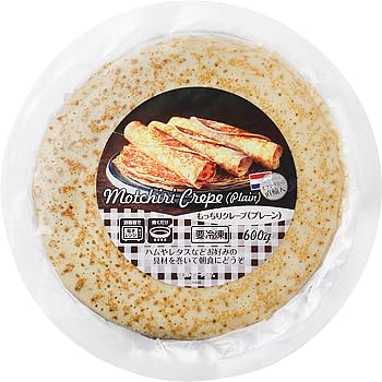 Vandro もっちりクレープ(プレーン) 600g (10枚入) ×1 袋 (Vandroロゴ付包装)のサムネイル