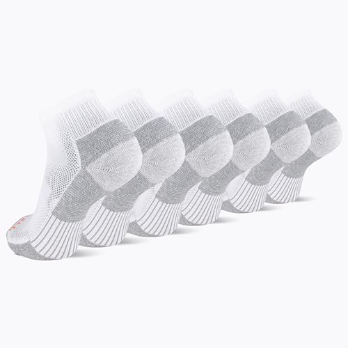 Image of Merrell Unisex Adult Men's and Women's Recycled Cushioned Ankle Socks - 6 & 12 Pairs - Hiking Arch Support