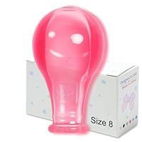 LittleForBig Nippli per ciuccio per adulti, extra grandi, colorati, trasparenti, grandi tettarelle di ricambio, confezione da 6