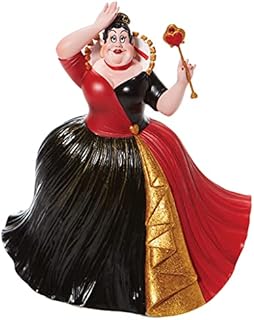 Enesco Disney Showcase Couture de Force Alice in Wonderland Queen of Hearts Figurine, Multicolor 9.5 in H x 7 in W x 7.875 in L