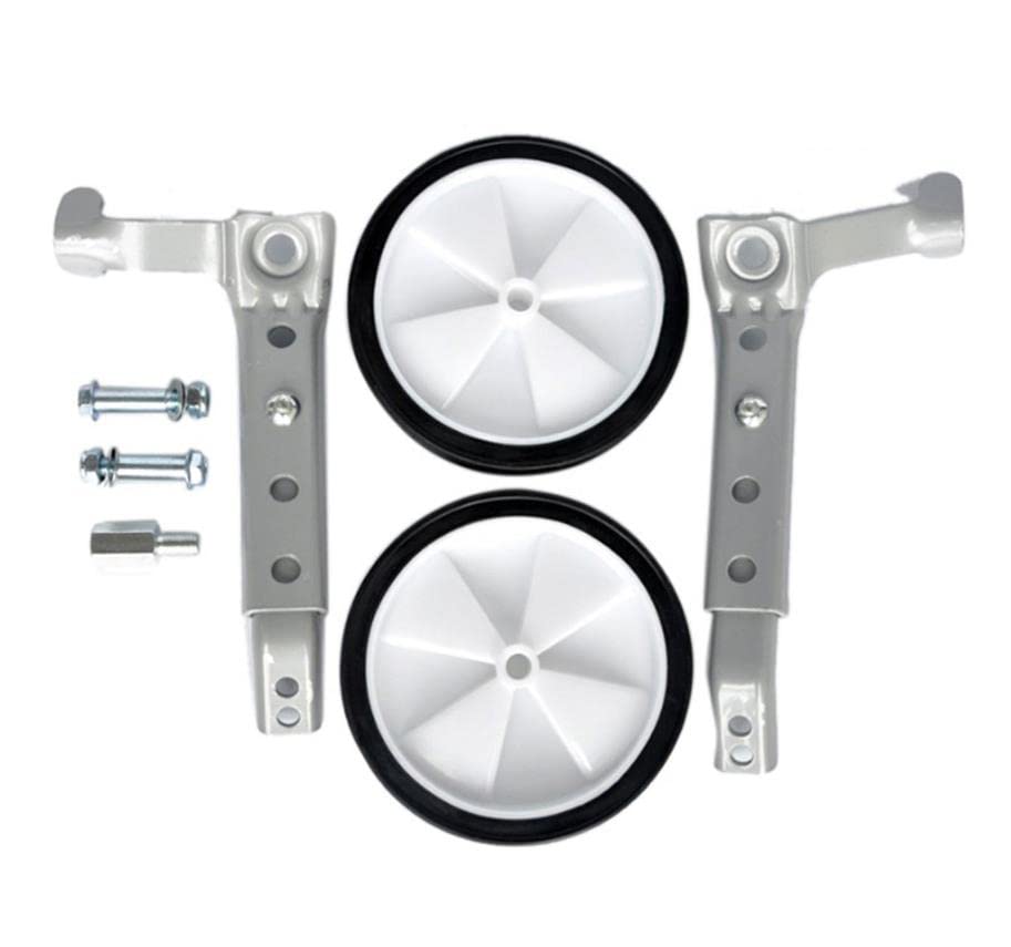 Castor Wheels, Ruedas de Entrenamiento para Bicicletas para Niños, 1 Par, Color Blanco, Tamaño 11 x 2.5 cm miniatura 1