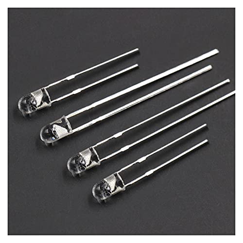 Kigauru Diodos LED 1000pcs / Lote 0.06WF3 / 3MM Cabezal Redondo Lente Transparente Flash...