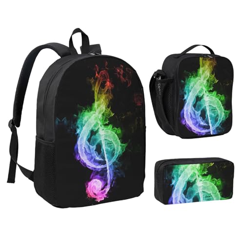 Sac à dos notes de musique EdWal idéal pour le collège et les repas à l'école - 2