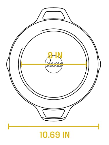 Lodge L8Skl Cast Iron Pan, 10.25", Black #TOP4