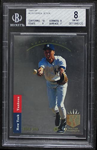 1993 Upper Deck SP Derek Jeter Rookie Card Beckett 8 NM-MT