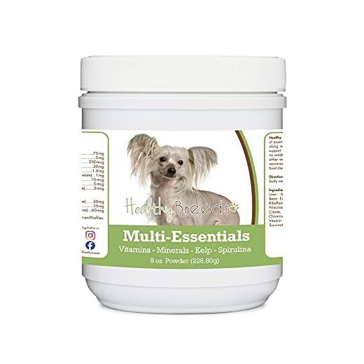 Healthy Breeds Chinese Crested Multi-Essentials Powder for Dogs - an Ideal Supplement of Vitamins, Minerals & Antioxidants for Your Dog - 8 oz