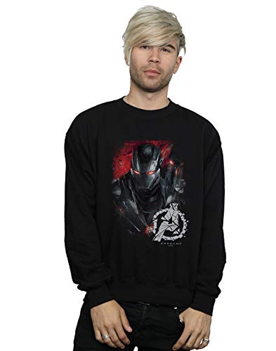 Marvel Men's Avengers Endgame War Machine Brushed Sweatshirt Black XX-Large