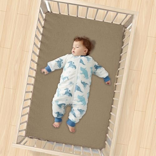 Sheets de lit de bébé anti-transpiration en coton doux de berceau