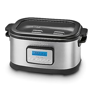 ProfiCook Sous Vide Garer, 8, 5L Fassungsvermögen, punktgenaues Garen, Behälter mit 72-Std.-Timer, inkl. Schongar-, Joghurtmaker- Warmhaltefunktion, PC-SV 1112