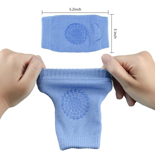 Baby Crawling Anti-Slip Knee Pads Non-Slip Ankle Sock Knee Pad for Baby，Children's knee socks-5PCS3