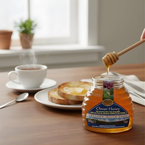 Miel de Trébol Cruda Heather Hills Farm 340g en Frasco de Vidrio miniatura 6