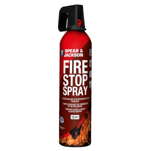 Spear and Jackson SJ6667 SJFSS750 Fire Extinguisher, Red, 750g (Pack of 1)
