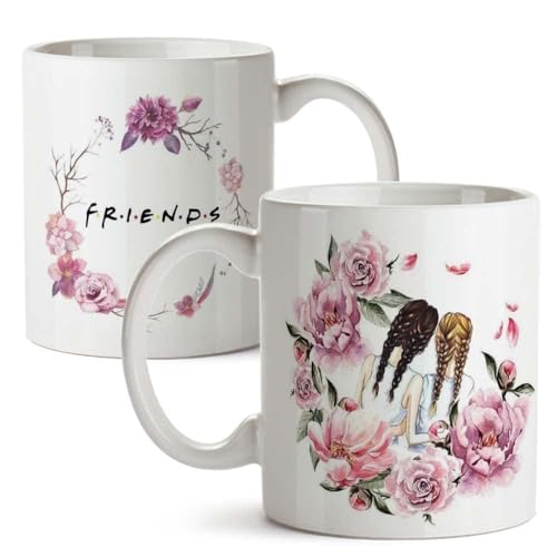 Image of Funny Bestie with Friendship Quotes Printed 325 ml Ceramic Coffee Mug /Tea Cup Gift for Girls, Best Friends, Sister Mom, Wife, Girlfriend 325 ml (Best Friend-3)