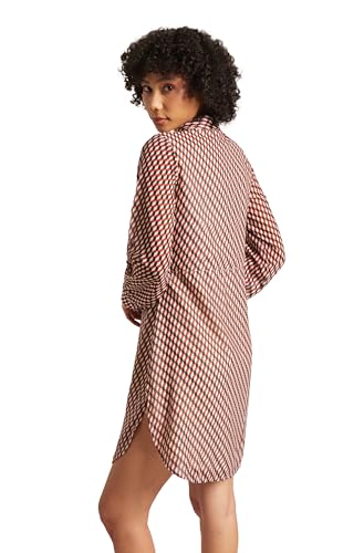 Image of Zaccai Women's Georgette Geometric Button Down Dress