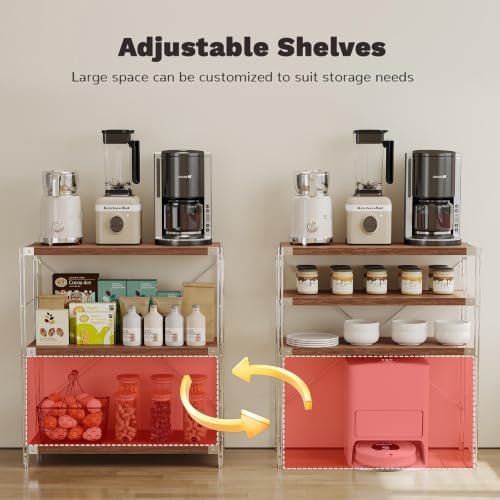 Image of 3-Tier Industrial Bookshelf, Wood and Metal Shelf Unit, Storage Bookcase