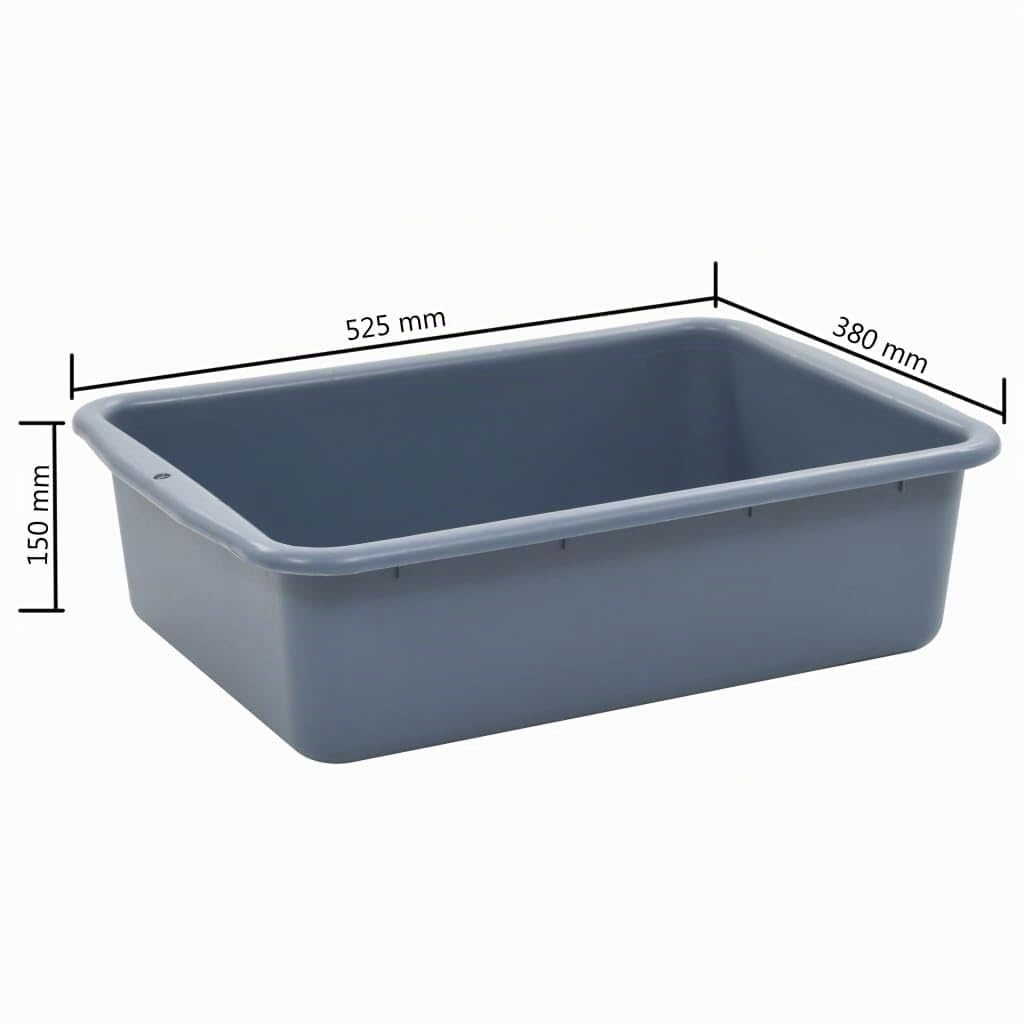 vidaXL Carrito de Cocina con Recipientes de Plástico 87x43.5x92cm Catering Pub Mobiliario Hogar Hostelería Práctico Ruedas Giratorias Robusto Estable