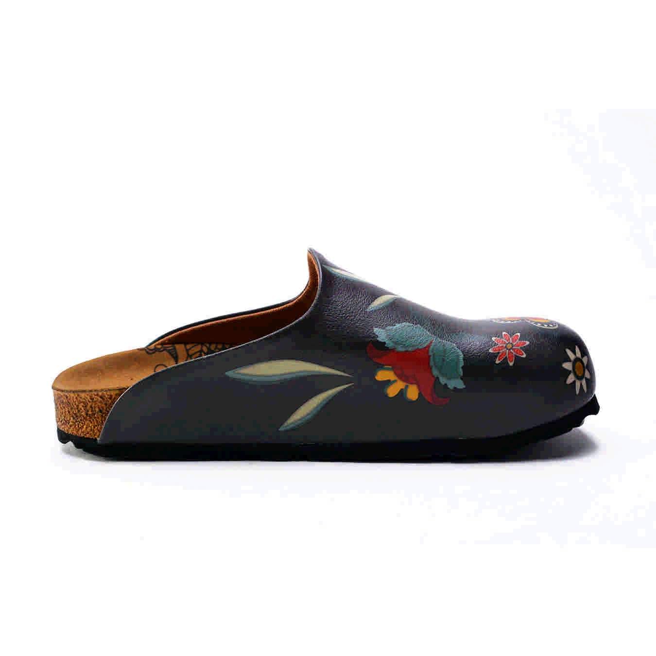 GOBY Clogs Hausschuhe Damen | Handgefertigte Premium Clogs mit Buntem Print – Bequeme & leichte Pantoletten Damen aus hochwertigem Imitationsleder mit Eva-Sohle [ Test SEHR GUT, Note 1.1 *]