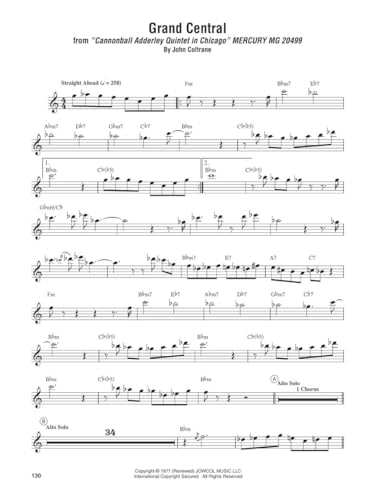 John Coltrane - Omnibook for C Instruments | 52 Transcribed Solos for Jazz Musicians | Authentic Note-for-Note Sheet Music Collection | Jazz Improvisation Songbook for Musicians and Educators - Image 6