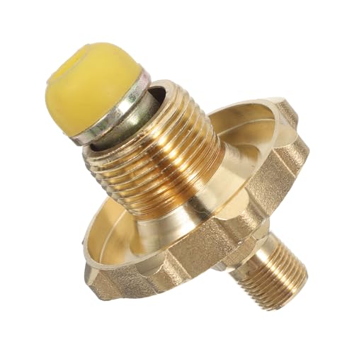 Milisten Adaptador de Gas para Tanque con Macho Npt de Flujo Completo Compatible con Estufas Portátiles y Camping Diseño Resistente y Seguro para Versátil