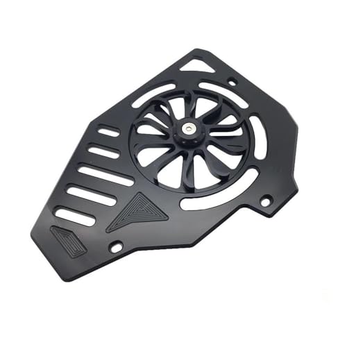 Couvercle de ventilateur rotatif CNC noir pour radiateur de moto et protection grille