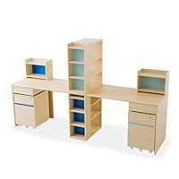 【手渡し限定】学習机 2人用 Amazon｜LOWYA ロウヤ 学習机 ツインデスク 勉強机 学習デスク