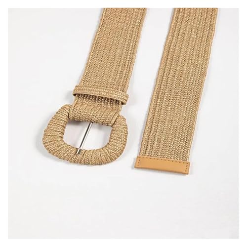 Retro Women Summer Pin Buckle Belts Fashion Female Braided Wide Woven Elastic Straw Grass Girls Waistband for fashion4