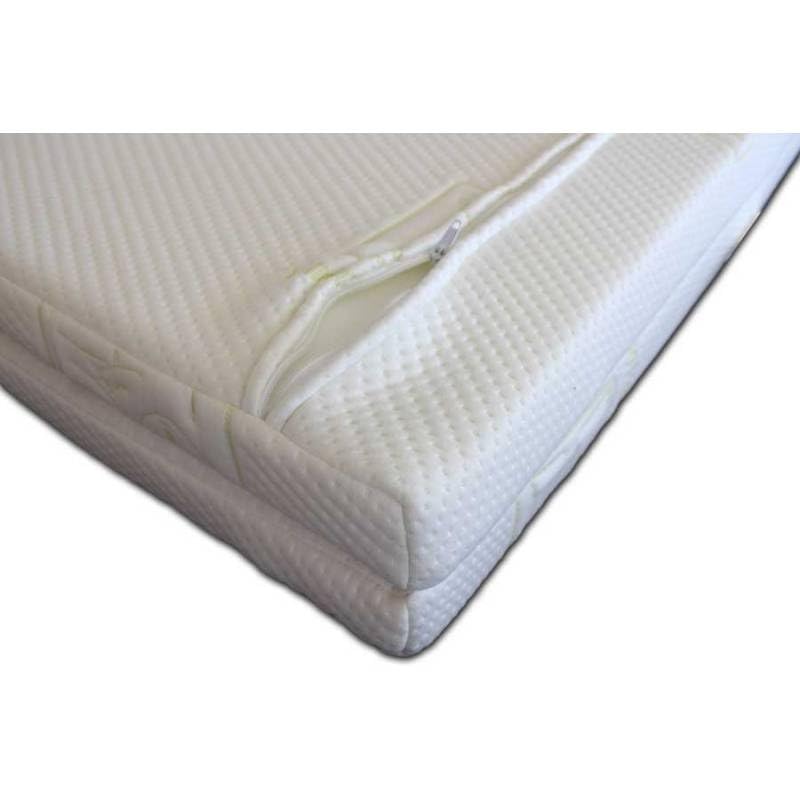 Topper Sobrecolchón Viscoelástico Plegable y Desenfundable con Núcleo de 9 cm de Visco de Densidad 55Kg/m³ | 105 x 180 cm