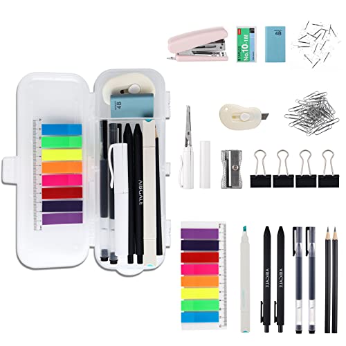 123 Pcs Office Supplies Kit with Desk Organizers, Office Stationery Set, Mini Office Supply Kit...