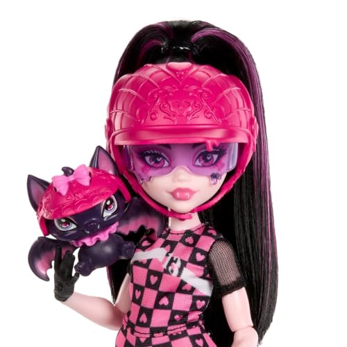 Draculaura y su Scooter Monster High miniatura 5