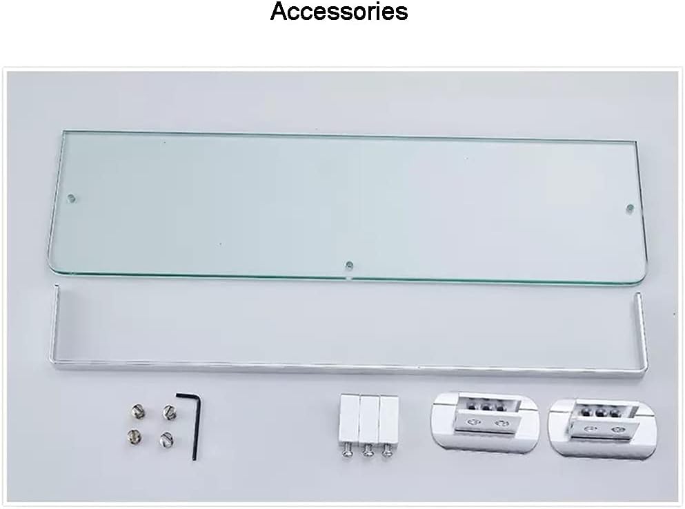 Wall Mounted Bathroom Glass Shelf 6MM Thick Tempered Rectangular