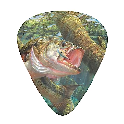 Lot de 12 médiators tendance et durables en forme de vague de pêche à la basse dans une boîte pour ukulélé guitare électrique basse - Les Beatles, Paul McCartney, John Lennon, RIngo Starr, George Harrison Lot de 12 médiators tendance et durables en forme de vague de pêche à la basse dans une boîte pour ukulélé guitare électrique basse
