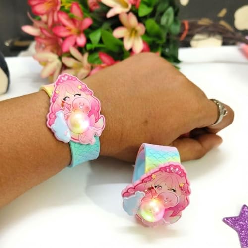 Image of FunBlast Space Wrist Band for Kids - Kids Wrist Bands for Boys and Girls, Slap Band Cute Bracelet with LED Light Up, Return Gift for Kid