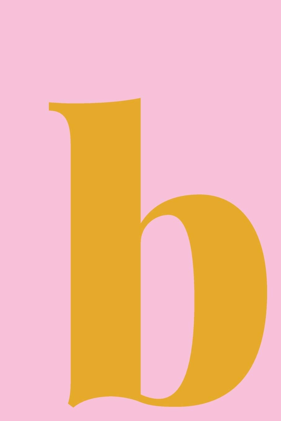 b | Sketchbook: Small Blank Journal for Creative Drawing, Sketching, and Doodling | Cute Personalized Initial Monogram Cover Design in Fun Colors