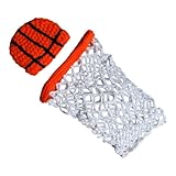 MAJORMENCH Accesorios para Fotografía de Recién Nacidos Gorra de Baloncesto y Ropa de Hilo de Algodón para Sesión de Fotos y Disfraces Adorables